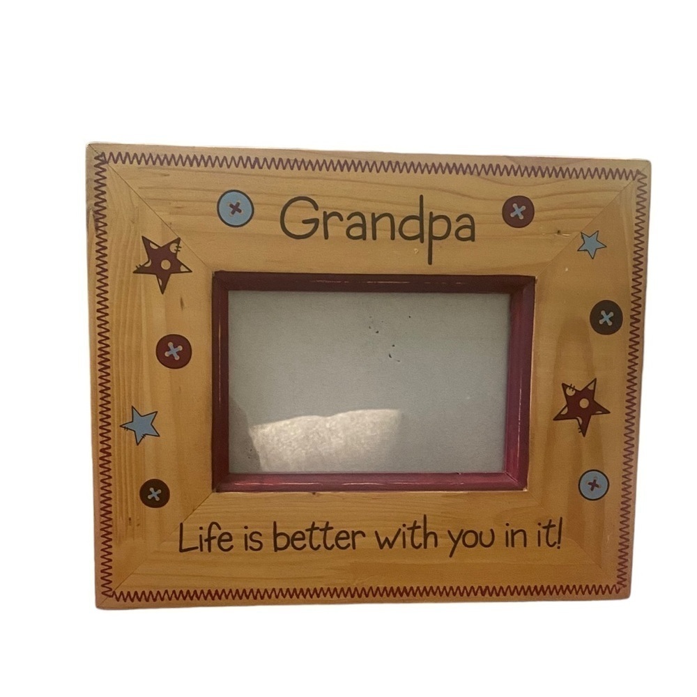 Grandpa “Life is Better With You In It” Wooden Picture Frame